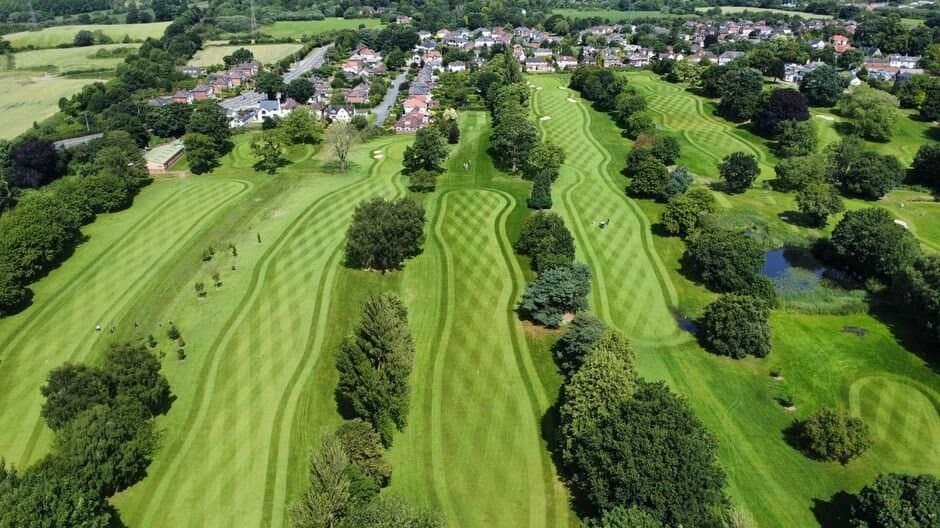 Upton-By-Chester Golf club Fairway Aerial View
