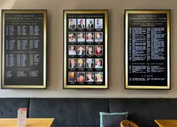 Digital honours boards are modernising golf clubhouses.