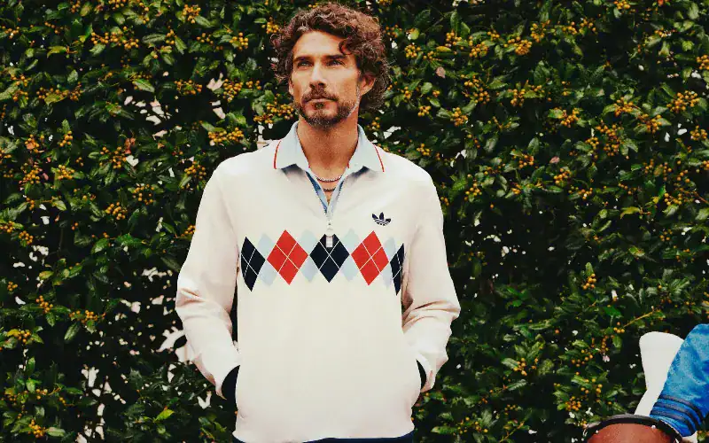 adidas Argyle Quarter-Zip