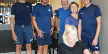 Bramhall Golf Club Captain Rowing for Charity.