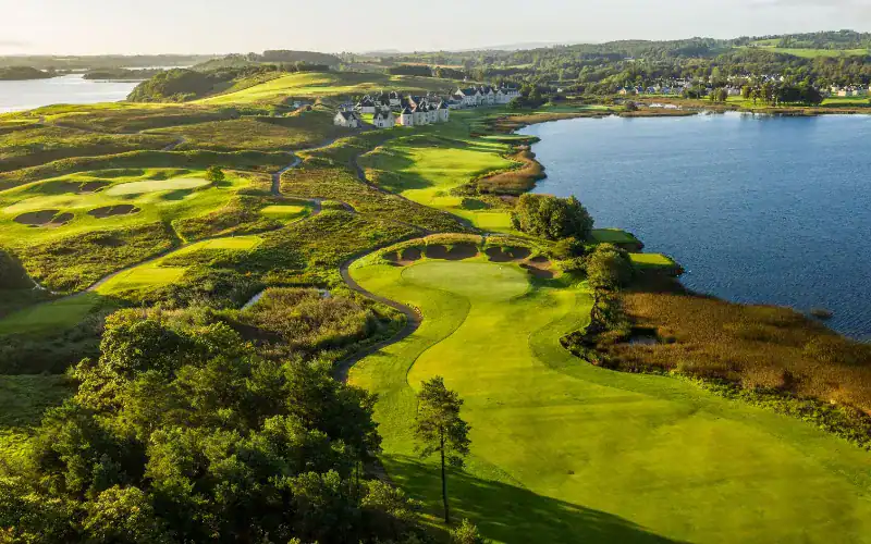 Lough Erne Resort is a luxury lakeside golf resort.
