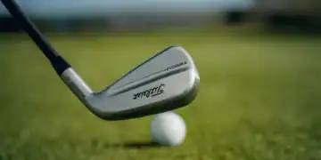 The new Titleist Expands T-Series with New T250•U and U•505 Utility Irons addressing a golf ball.