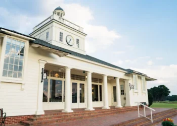 Elegant building with historical architecture.