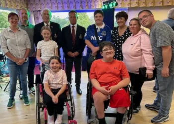 Group photo at charity event.