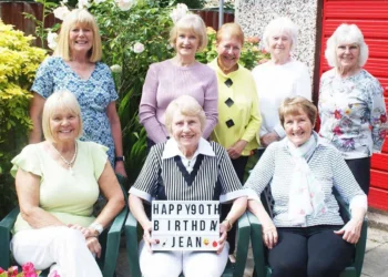 Jean with her friends in golf.