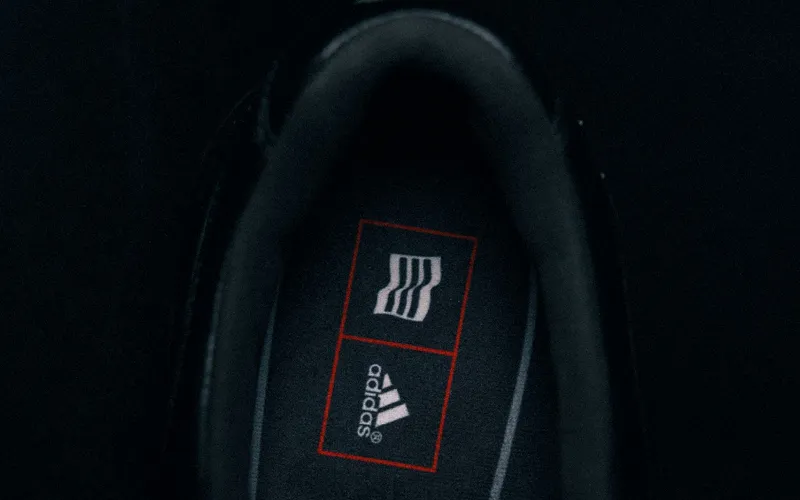 Inside view of an Adidas shoe.