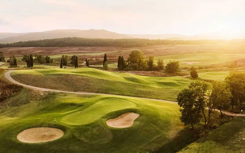 Robert Trent Jones Jr. designed fairway at La Bagnaia near Siena.
