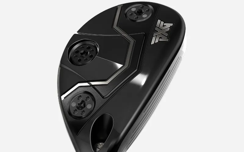 PXG Lightning hybrid compact design with lightweight carbon crown and high MOI shape.